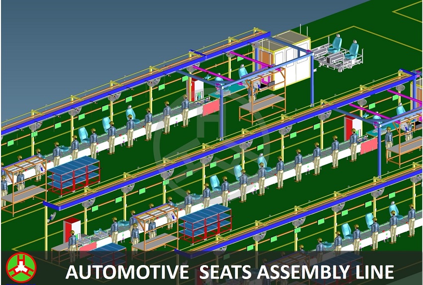 automotive seat assembly line by CNC-VINA